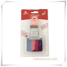 Text Seal Roller Stamp with 5 Color Inkpad for Promotional Gifts (OI36021)